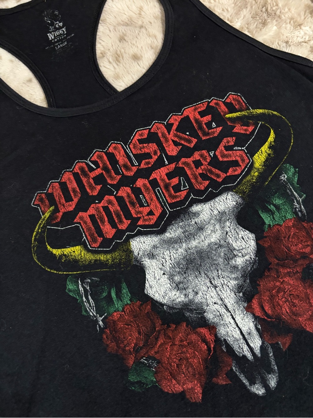 Wicked Ways Black Whiskey Millers Graphic Racerback Tank